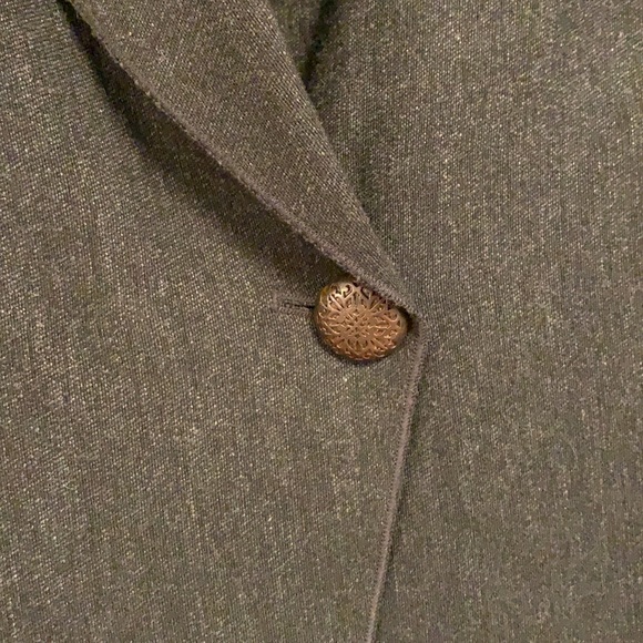 J. Jill Black Heather Blazer Jacket 3/4 Length Sleeves Size 6 Like New - Picture 4 of 14